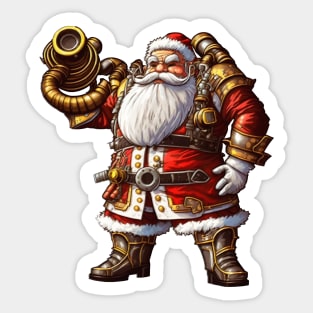 Steampunk Santa Claus Sticker